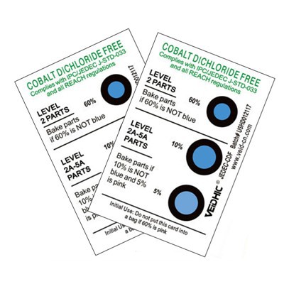 Trīs-punktu kobalta-bezmaksas mitruma indikatora karte